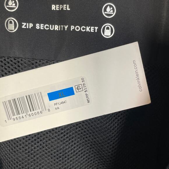 Calvin Klein Women's Hooded Side-Snap rain Jacket Black XL - Picture 8 of 11